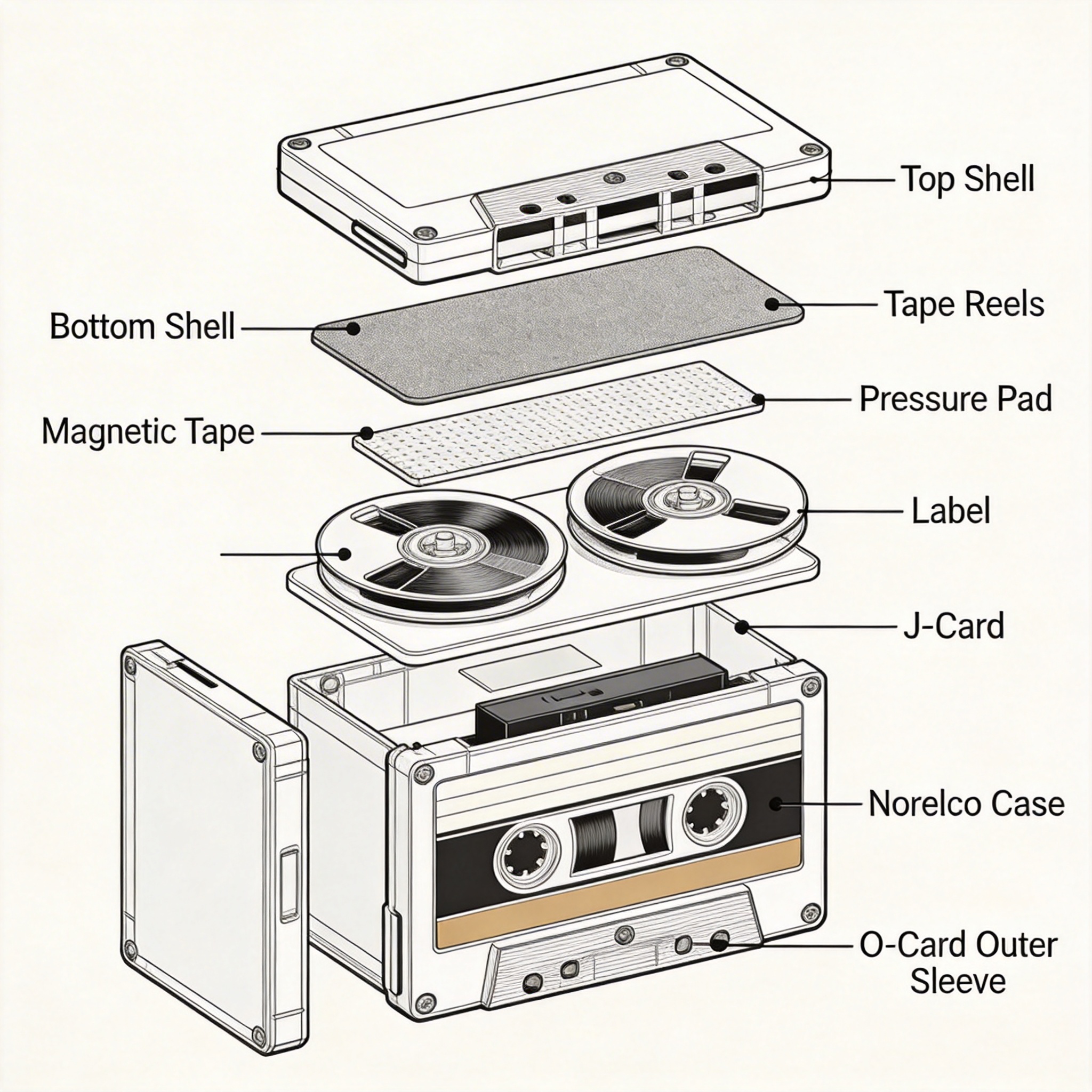卡带产品爆炸图