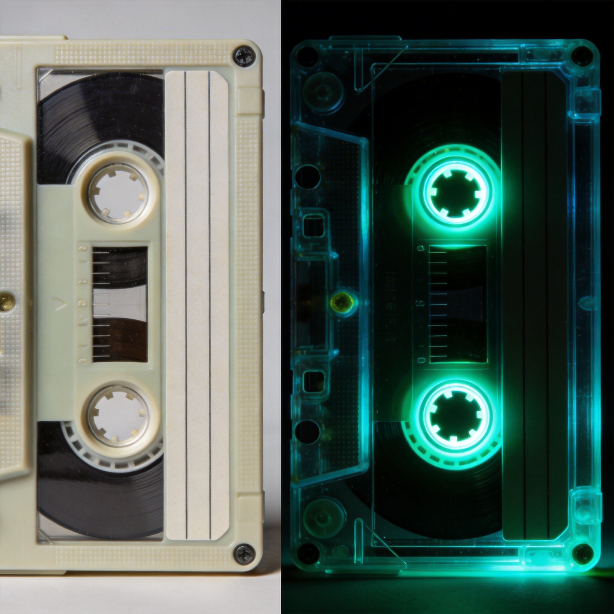 夜光壳体效果对比