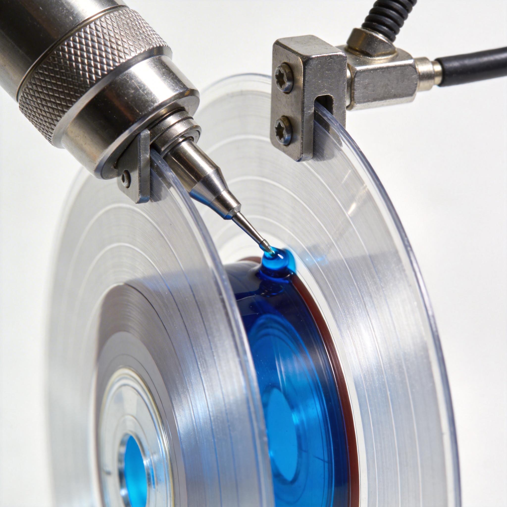 液体唱片注液过程