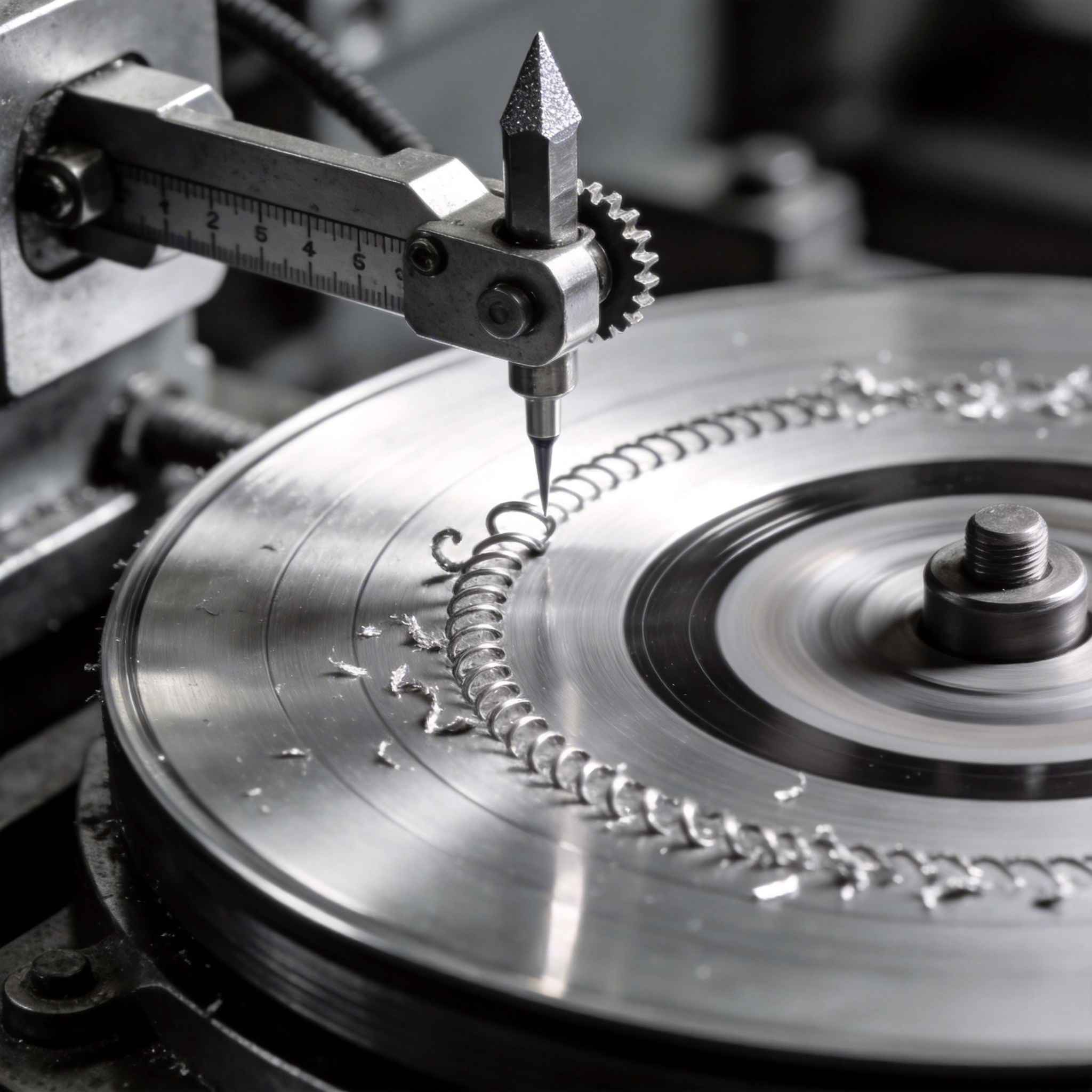 刻纹车床工作状态