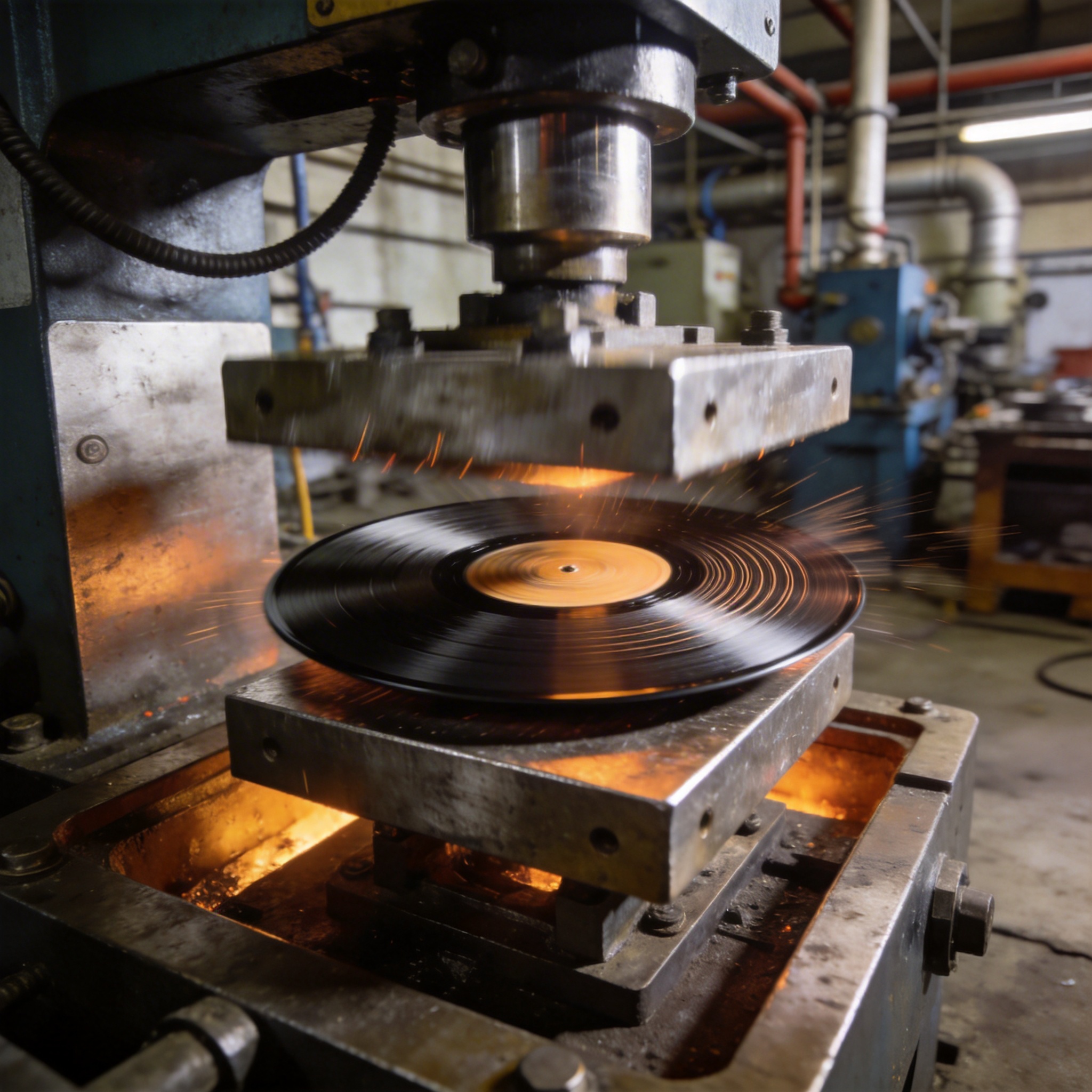 液压热压合模瞬间