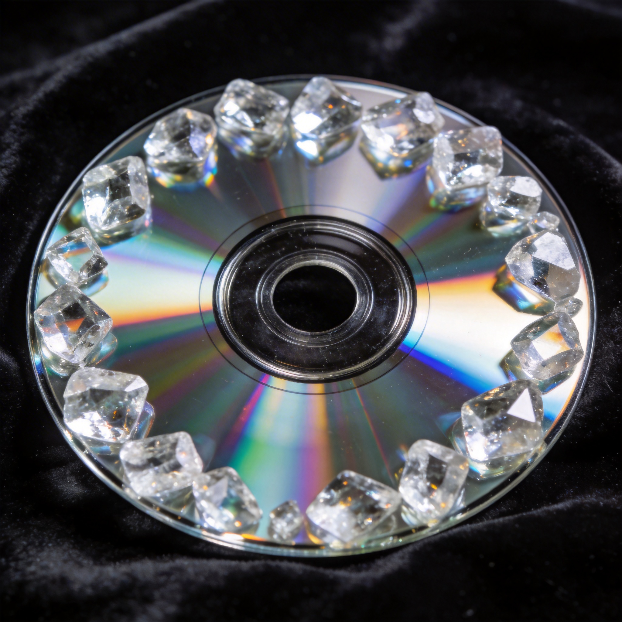 Glass CD transparent light transmission effect