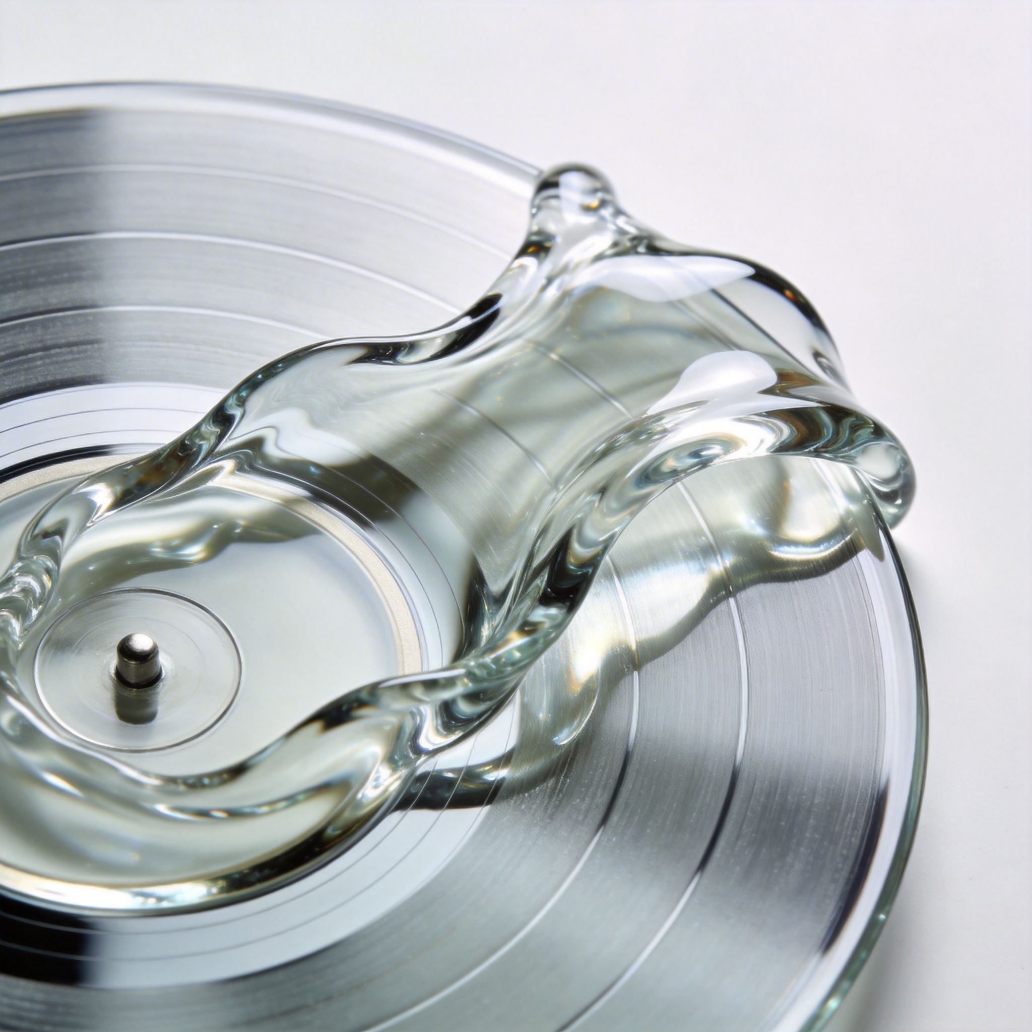 Liquid vinyl display effect