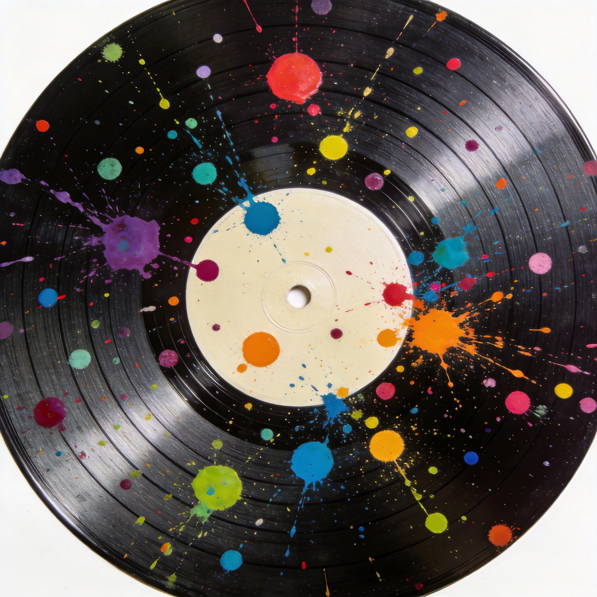 Splatter vinyl effect pattern