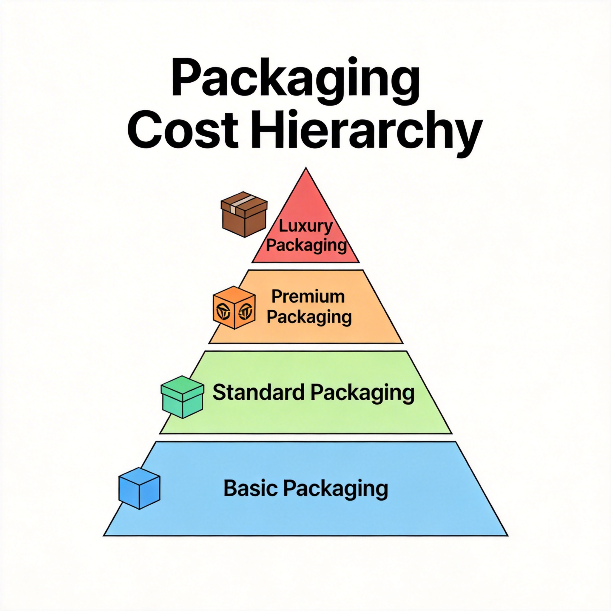 Packaging cost pyramid diagram