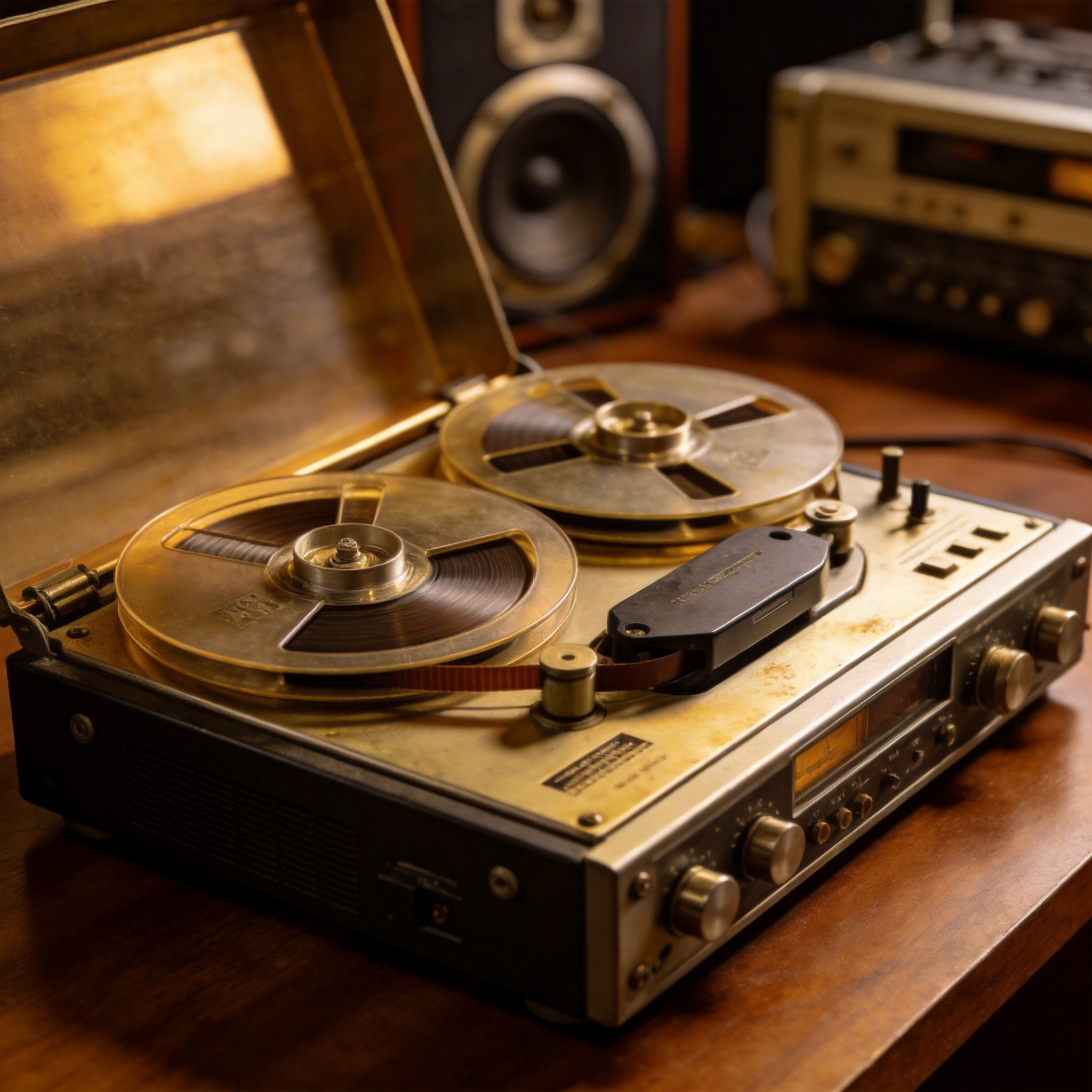 Reel-to-reel analog tape recording machine